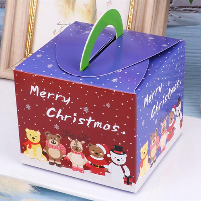 10pcs Candy Gift Christmas Christmas Eve Apple Packaging Gift Decoration Boxes Cake Packaging Boxes