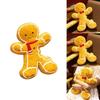 Christmas Gingerbread Man Plush Pillow With Pp Cotton Filling For Holiday Decor Gift Set