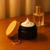 Glass Jar BLACK MATT 20g for Cream Balm Cosmetics Ointment Gel Jar