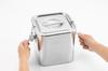 Yoshikawa Square Kitchen Pot with Gasket and 1104500 Hook, 18cm,