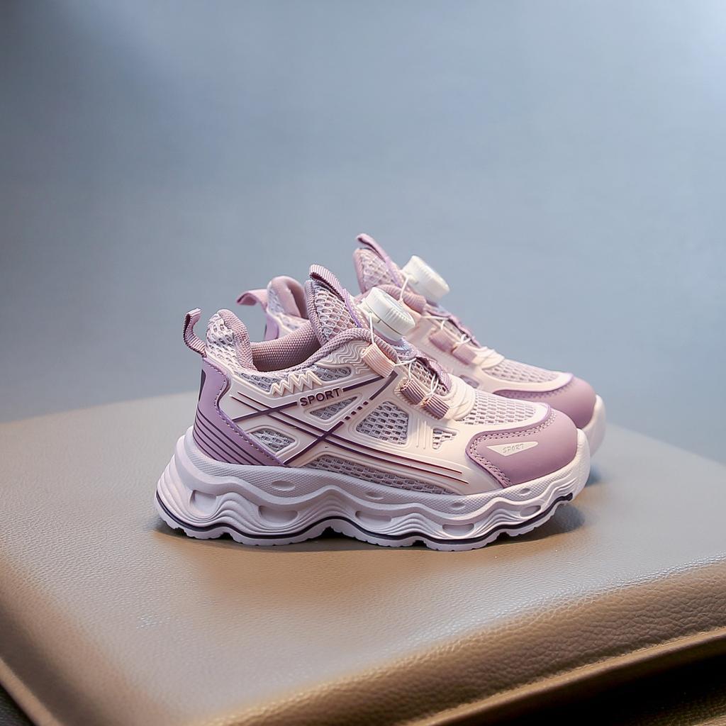 Girls shoes sneakers 2025 autumn new children's mesh breathable dad shoes medium older children non-slip running boy