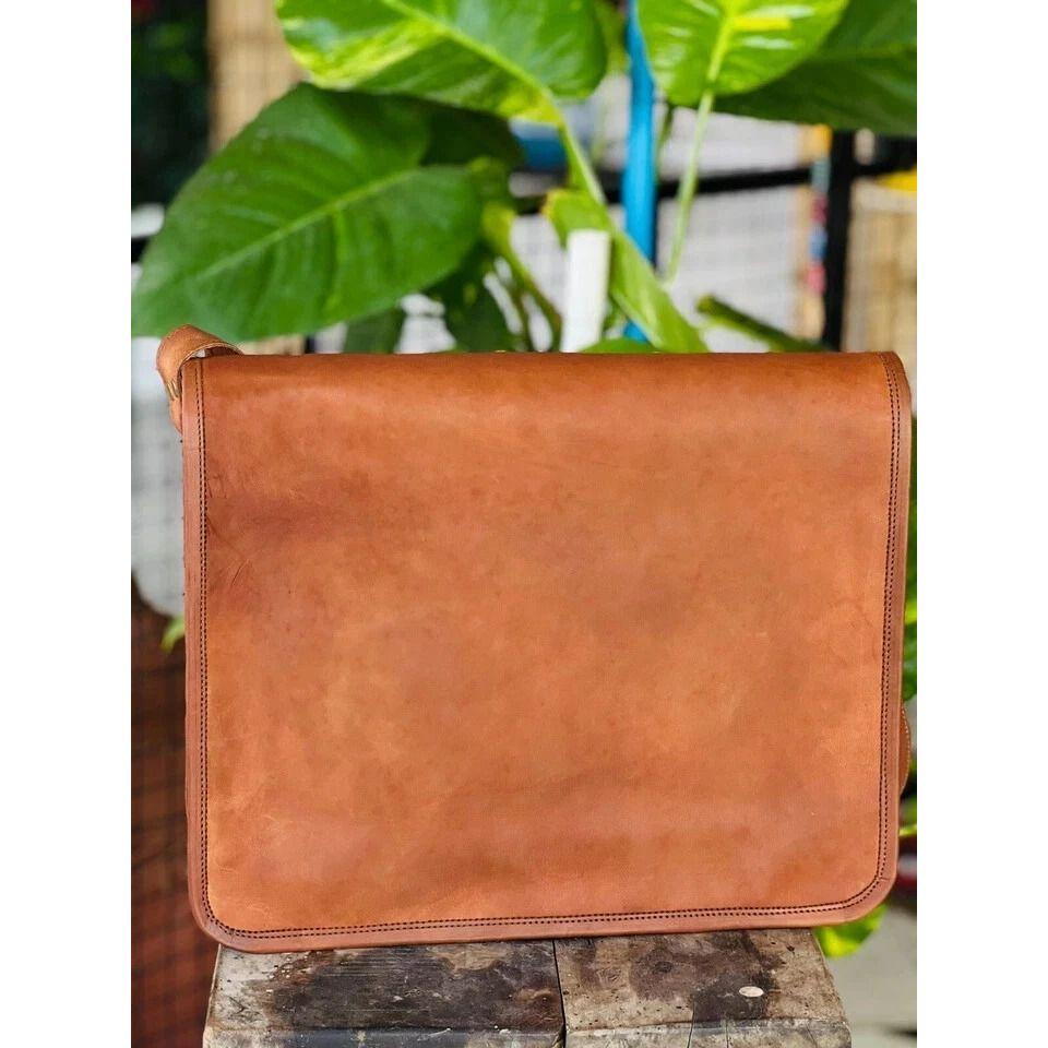 Men's Vintage Super Stable Leather Shoulder Satchel Messenger Handmade Bag