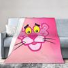 Pinks Panthers Blanket Fleece Lightweight Throw Blankets for Outdoor Travel Bedroom Quilt