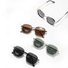 Glasses Material Tac Polarized Sunglasses Men'S Driver'S Glasses Round Semi-Metallic Sunglasses Women