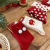 Songmu Benming Year Red Polka Dot Women's Socks - Autumn/Winter Joyful New Year Pile Socks