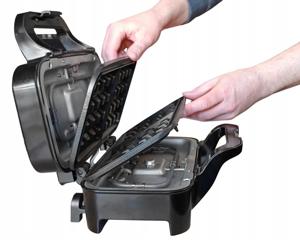 Opiekacz Elektryczny 3W1 1200W Grill Kontaktowy I Gofrownica Z Wymiennymi Płytkami Nieprzywierającymi