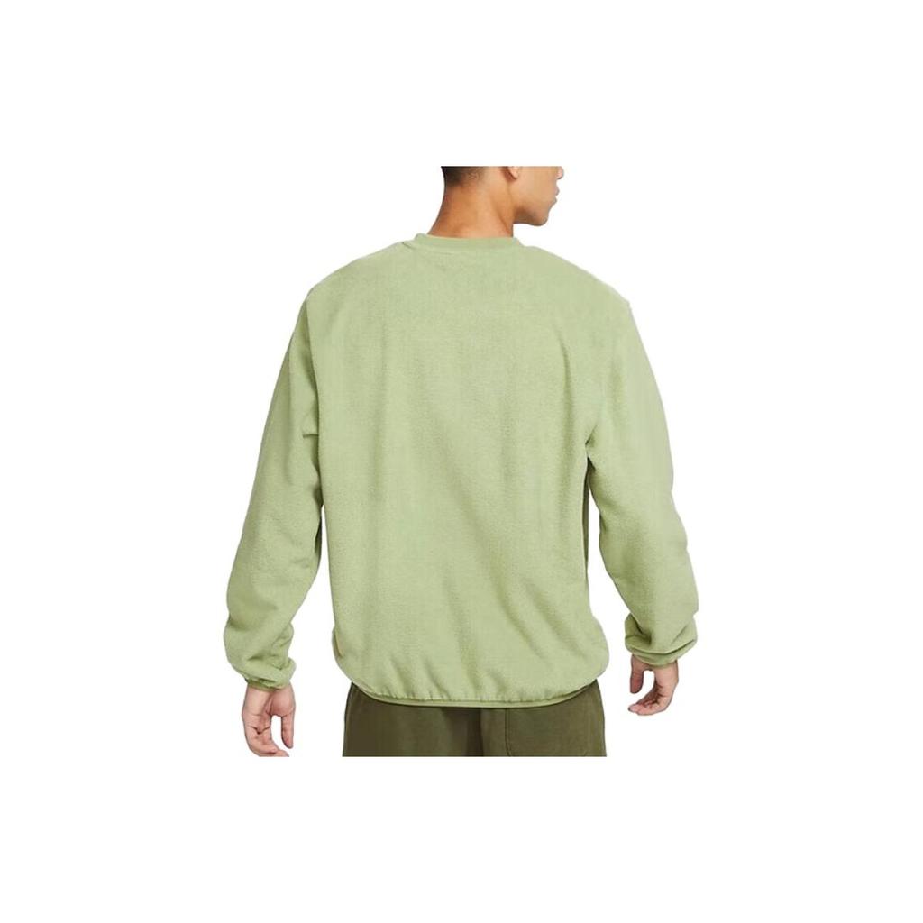 Nike Logo Fleece Casual Pullover Sweatshirt Men Tops Green DQ4889-334