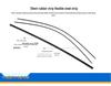 Compatible Skoda Rear Window Wiper Blade & Arm for Fabia, Yeti, Rapid, Kodiaq
