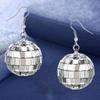 Disco Ball Earrings 20mm 70'S Disco Punk Earrings for Women Jewelry Gift for Women Party Jewelry