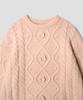 TTUDEMENT Chunky Cable Knit Light Pink