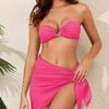 Set Bikini Push-Up Sexy a Tre Pezzi Europeo e Americano 2026