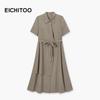 EICHITOO Women's Summer Tie-up Office Long Dress