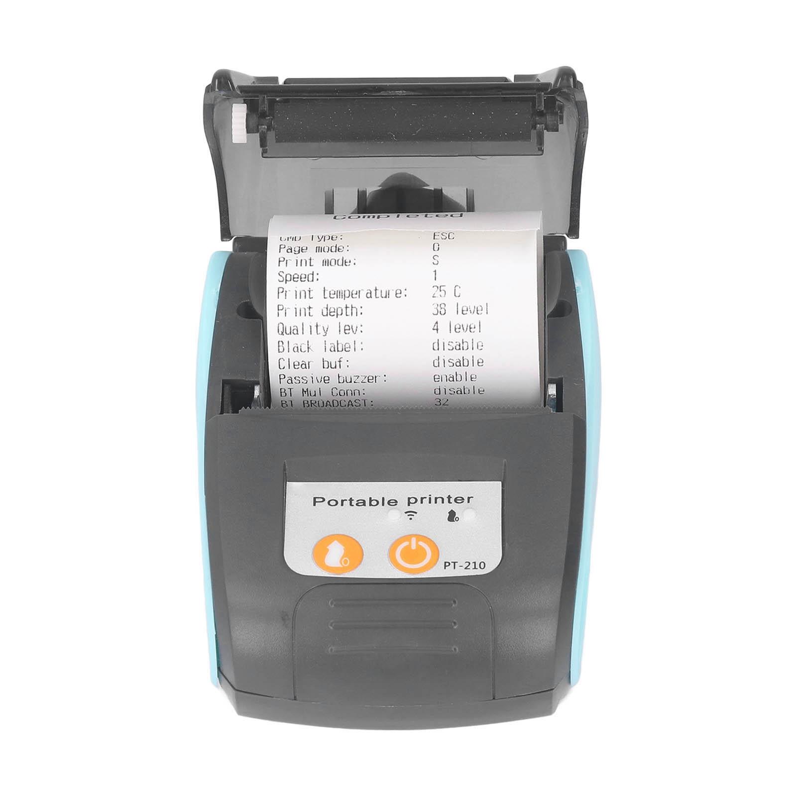 

58mm Wireless Bluetooth Receipt Thermal Printer Portable Receipt Printer for Clothing Industry Stores DC7.4V with Cover