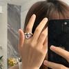 Lovely Adjustable Rings Zircon Jewelry Rings Girl Couple Women Valentine's Day Gifts