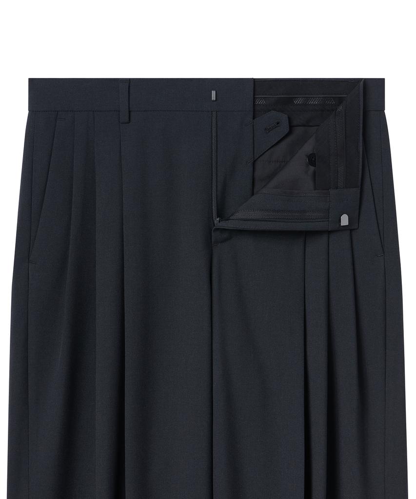MUSINSA STANDARD Lightweight Three-Puck Semi-Balloon Slacks [Gray]