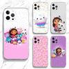 Cute G-Gabbys D-Dollhouse Phone Case For iPhone 15,14,13,12,11 Plus,Pro,Max,XR,XS,X,7,8 Plus,SE,Mini Transparent Silicone Soft