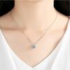 S925 Silver Plated Pear Drop Necklace Elegant Wedding Pendant for Women Luxury Party Jewelry