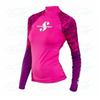 Womens Long Sleeve Rash Guard UPF 50 Surfing Top Swimming Diving Water Sports