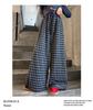 Girls' Plaid Wide-Leg Pants 2025: New Children's Loose Spring & Autumn Casual Straight-Leg Trousers for Big Kids