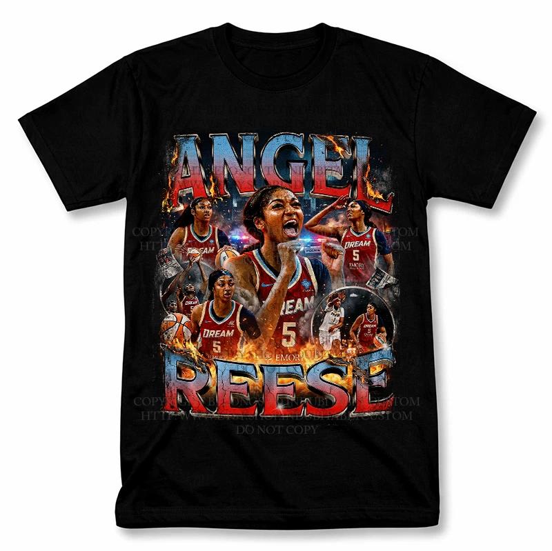

Angel Reese Atlanta Dreams Graphic T shirt Vintage Style WNBA Fan Tee 2XL