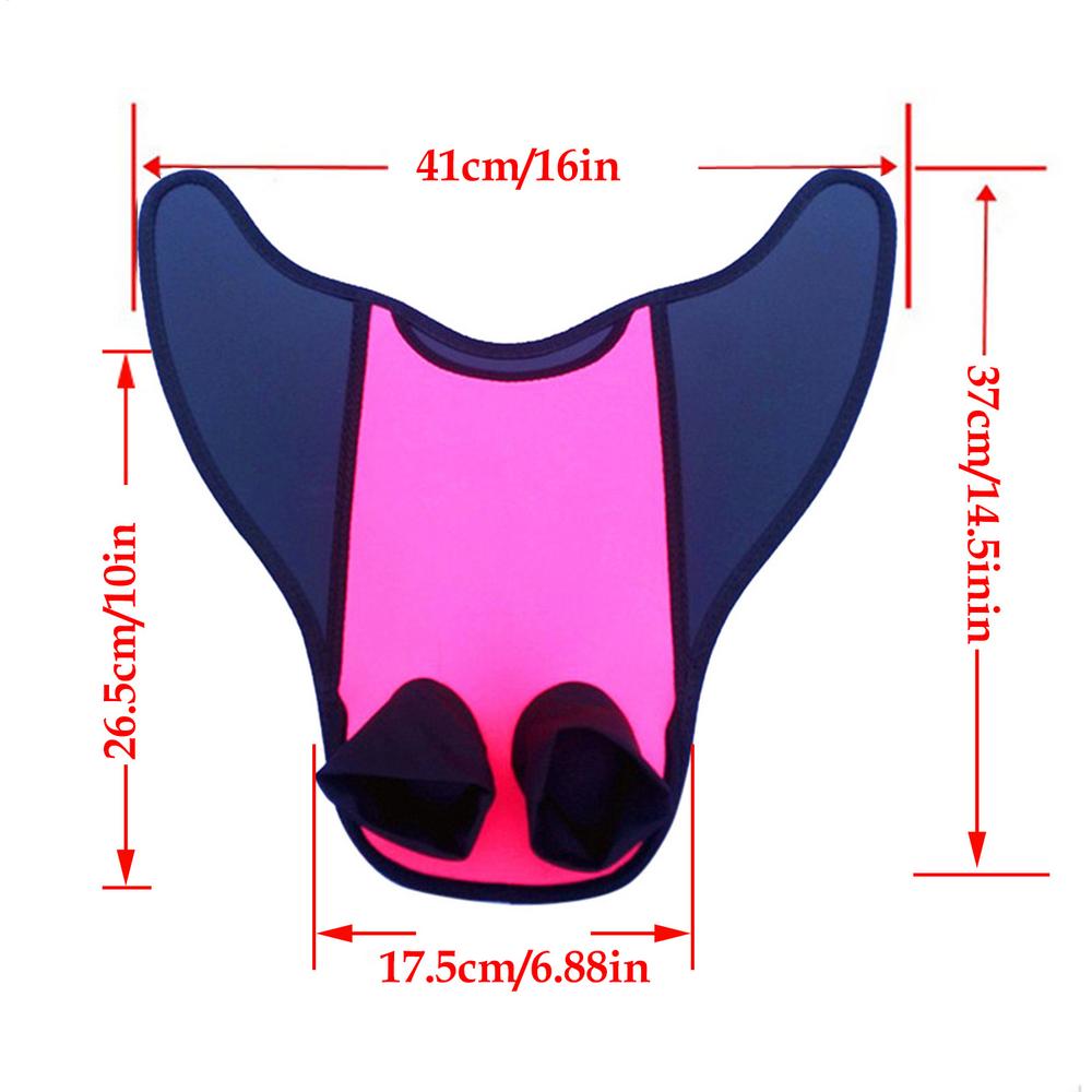 Swimming Training Double-foot Fins Short Blade Swimming Fins Flippers Swim Fin Swimming Flippers For Snorkeling Diving Equipment