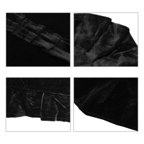 Durable, Thick, Washable Dustproof Piano Cover for Upright Pianos and Double Stools, 158 x 45 x 112cm (Black)