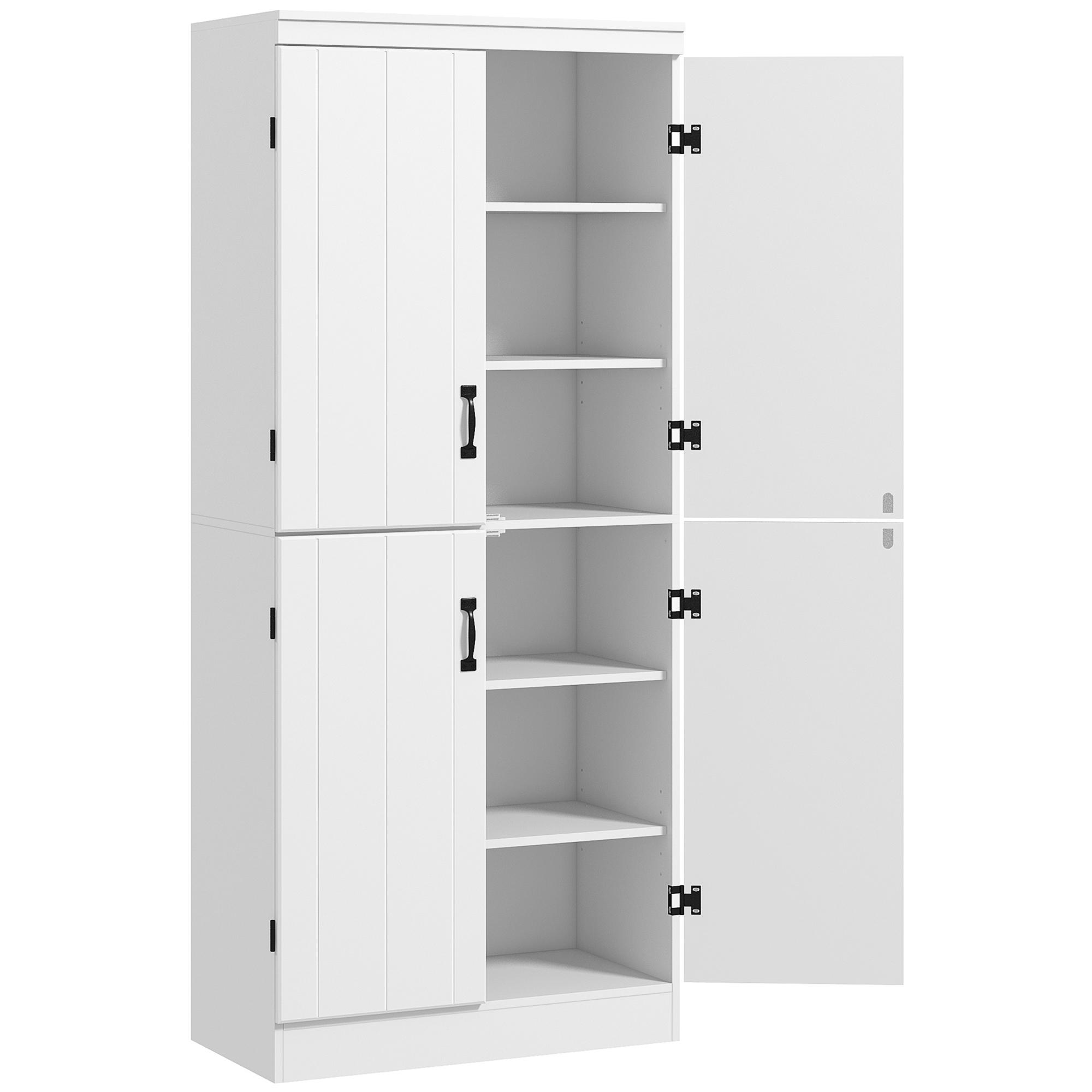 4 Door Tall Kitchen Cupboard Freestanding