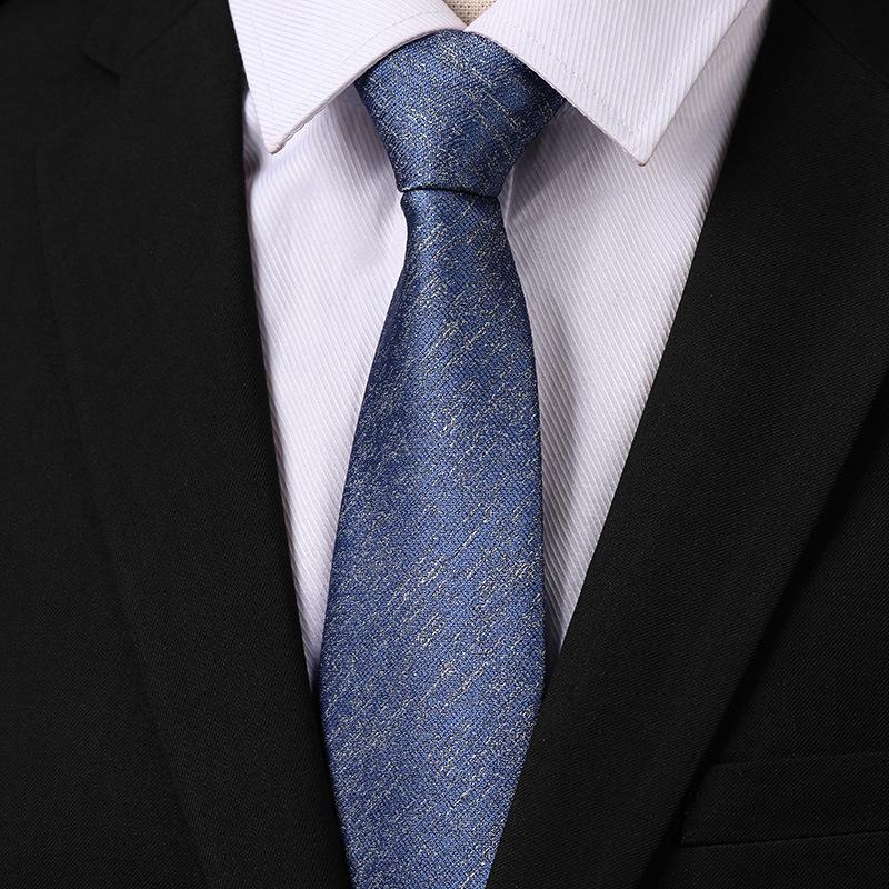 Fashion Versatile Casual Men And Women Retro Hong Kong Style Business Dress Groom Wedding Korean Version 8Cm Hand-Patterned Tie