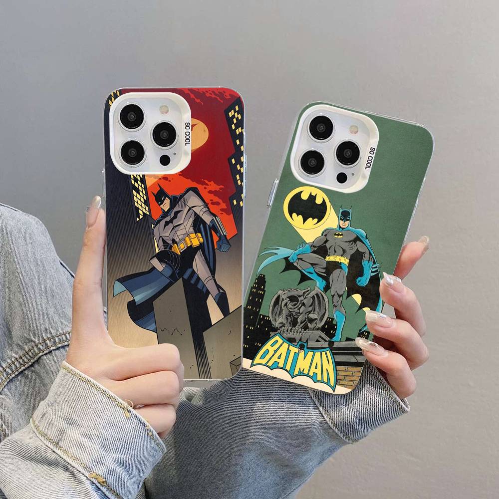 W-Batmans-r Phone Cover For IPhone 16 15 14 13 12 11 17 Pro Max Plus Color Silver Shell