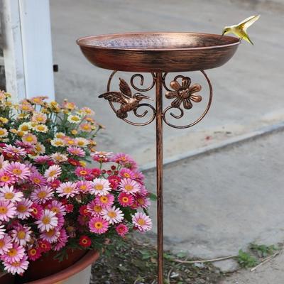 Five Prongs Base Metal Bird Feeder Heavy Duty Feeding Stations Garden Birdbath  Lawn