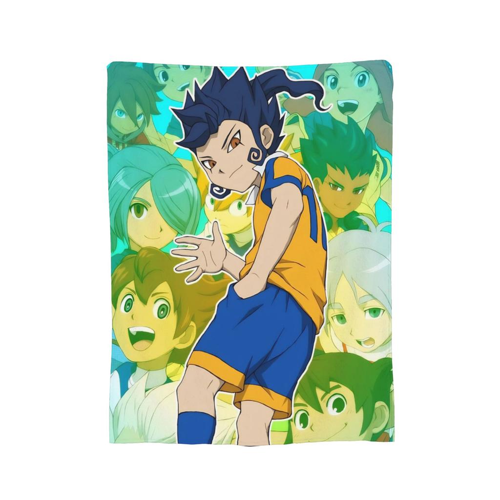 Anime Axel Blaze Inazuma Eleven Blanket Fleece All Season  Portable Super Warm Throw Blanket for Home Couch Plush Thin Quilt