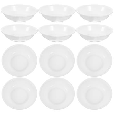 12 Buc Farfurie Ketchup Farfurie Condimente Cupă Tava Brioșe Farfurii Cină Boluri Ceramică Albă