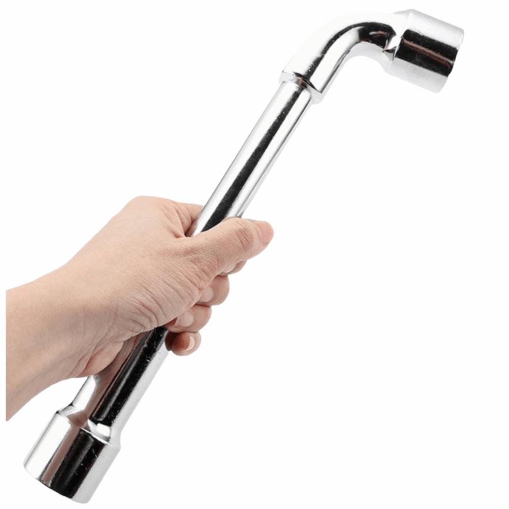 

With Lever Hole L Type Wrench Mirror Polished Spanner Socket Remover Elbow Wrench Auto Repair 10mm