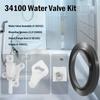 Upgraded For Thetford Aqua-Magic Style Lite And Style Lite Plus RV/Camper Toilet Water Valve Kit-34100 Part Number