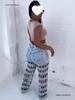 European & American Women's High-Waisted Ripped Jeans - New Street Fashion Hollow Straight-Leg Pants