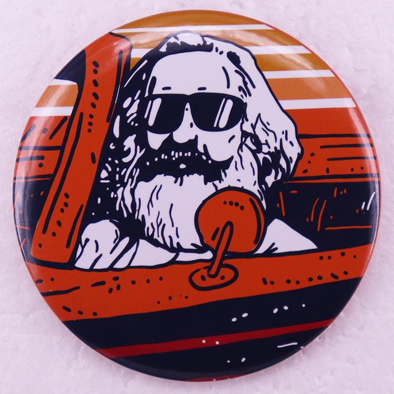 

Marx Internet Meme Tin Badge