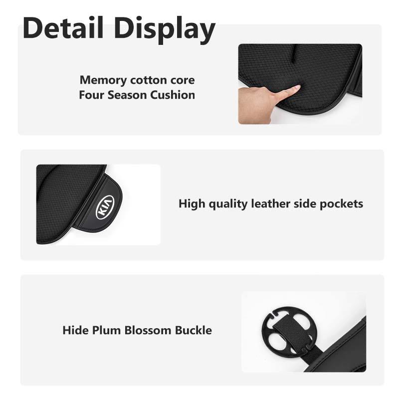 Car Seat Ice Silk Cushion Storage Bag Comfortable Pad For KIA Ceed Sportage Rio K5 K2 Optima Cerato Proceed VengaOK5