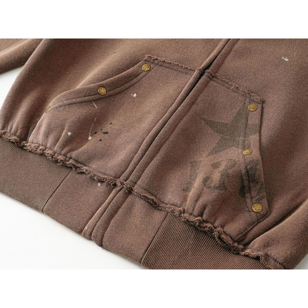 VAYLA American Retro Zipper Jacket Women's Casual Spring Autumn Coats Street  Fashion