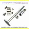 Lightning Rod Support Kit: Expansion Clamp & Protection Clip
