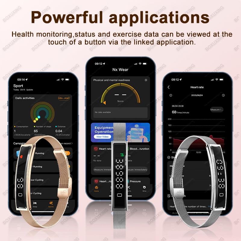 New Sport Smart Bracelet Sleep Monitor Waterproof Health Monitor Pedometer Heart Rate Fitness Track Smart Watches Men Women