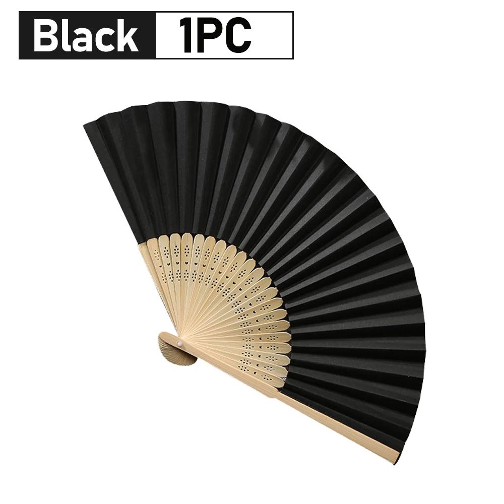 1-20PCS Blank White DIY Paper Bamboo Folding Fan for Hand Practice Calligraphy Painting Drawing Wedding Party Gift Ornament New