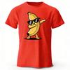 Funny Banana Summer Men's 100% Cotton T-shirt Comfortable Loose Large Size Running Fitness T-shirt Casual Fashion Top