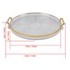 Glossy Decorative  Platter Plastic Display Plate Lightweight Plastic Tray  Home