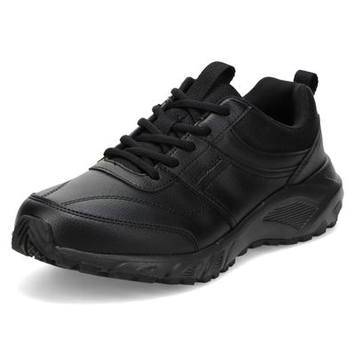Walking Shoes Extra Zipper LJM Cm 6E [Achilles] Sneakers, Wide, Lightweight, Closure, Men's, 6E, 9040, Black, 27.0