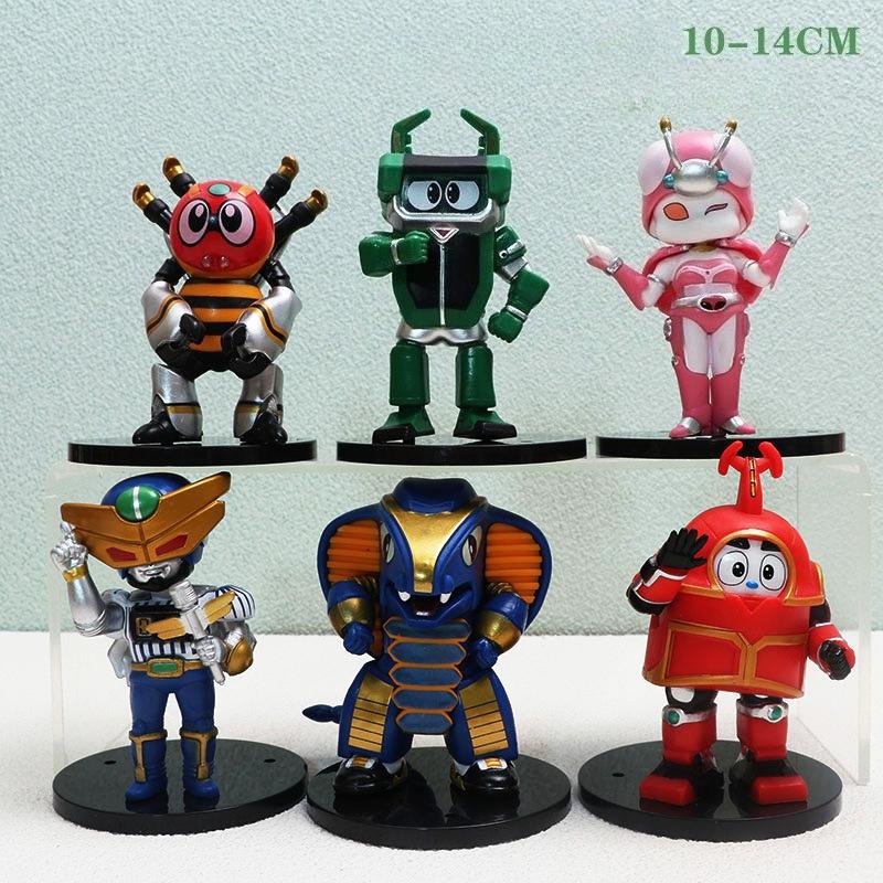 6 Models (childhood Memories) Iron Armored Small Treasure Toy Kabuda, Cockroach Bully Toy Doll Machine Doll Model 6pcs