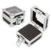 Nail Drill Bits Storage Box 25 Holes Transparent Clamshell Lock Design Dustproof Nail Drill Bits Desktop Container