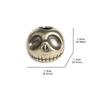 Pumpkin Skull Head Brass Knife Bead EDC Outdoor DIY Paracord Woven Lanyard Pendant Handmade Punk Charms Jewelry Accessories Tool