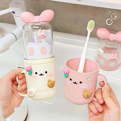 Portable Travel Toothbrush Holder Household Cartoon Toothbrush Storage Box Mouthwash Cup Wash Cup For Children
