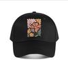 Vintage Floral Black Casual Baseball Cap Fashion Unisex Sunhat Womens Outdoor Sports Snapback Cap