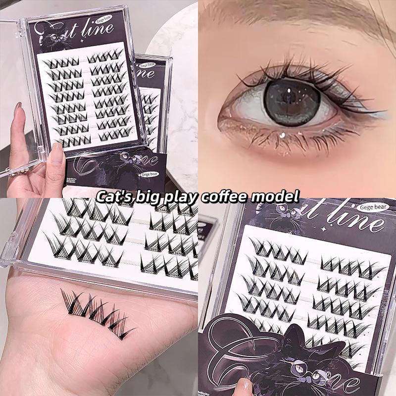 GEGE BEAR Накладные ресницы серии Cat без клея с завитком подсолнечника — фото 7